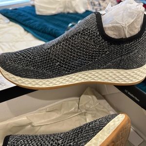 Slip on shoes black w bling